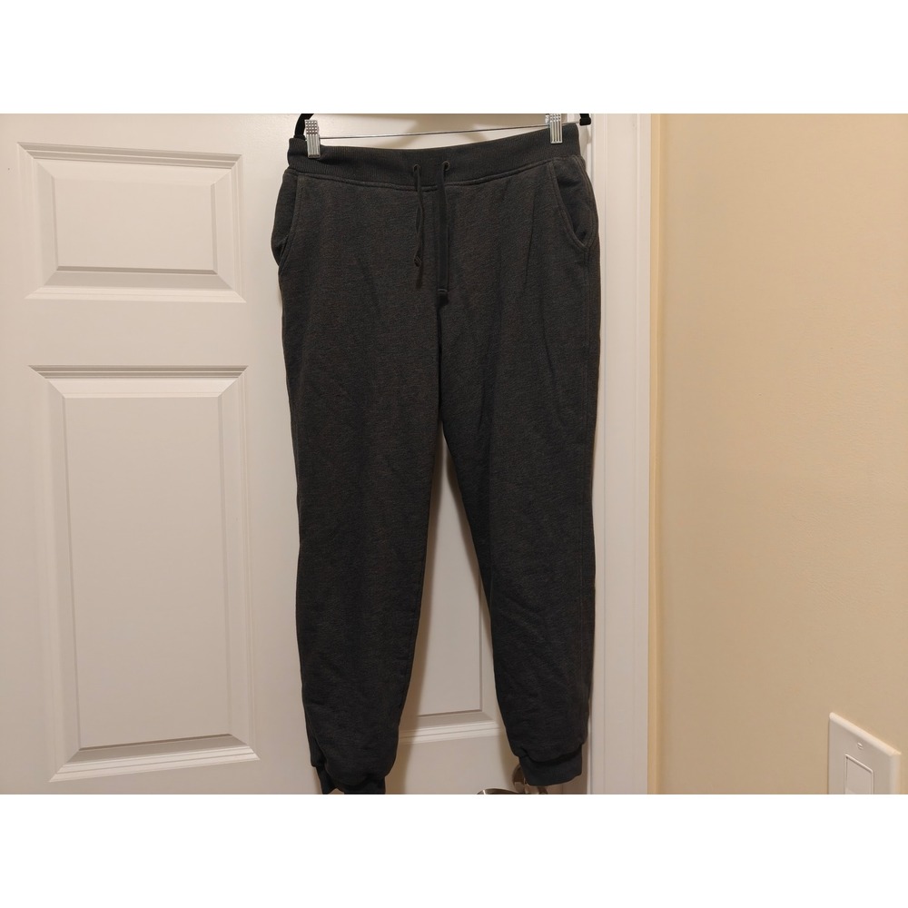 LL Bean Mens Sherpa Lined Jogger Sweatpants Charcoal‎ Gray 515067 Medium Regular